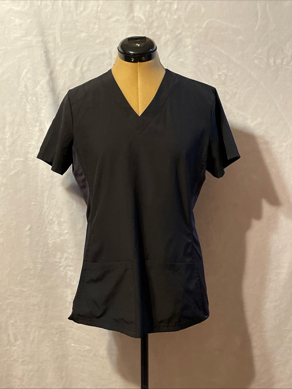 GT performance Black V-Neck Short Sleeve Women's scrub Top
